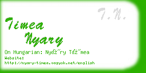 timea nyary business card